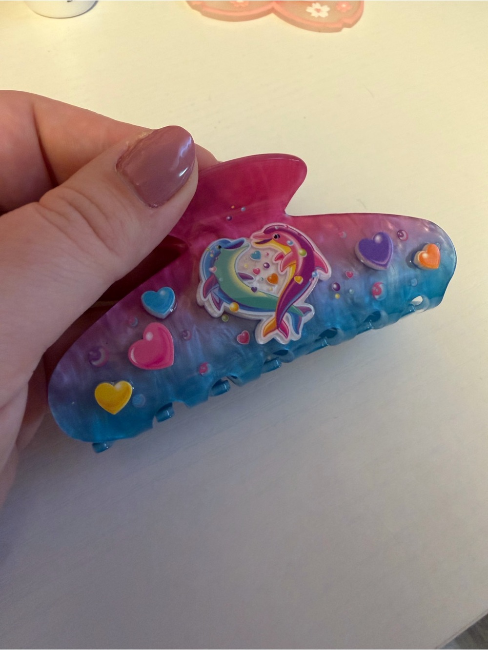 Kitsch Lisa Frank Claw Clip